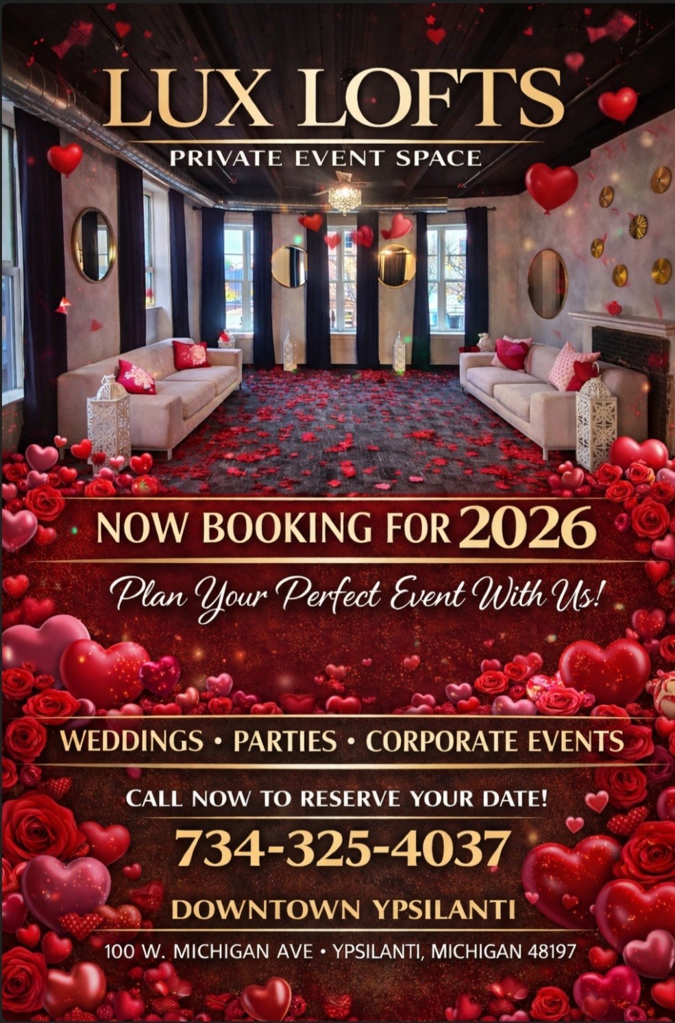 LUX LOFTS upcoming events highlight