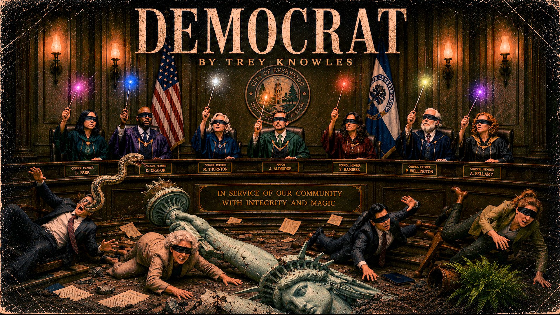 Democrat by Trey Knowles Christian gospel message song cover art