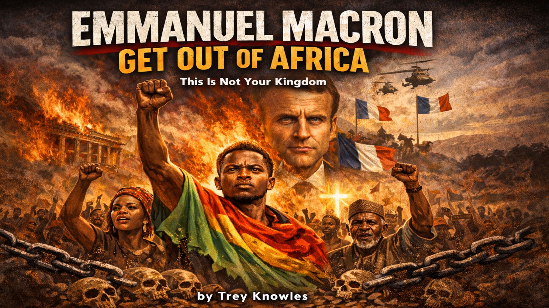 Emmanuel Macron — Get Out of Africa song cover by Trey Knowles