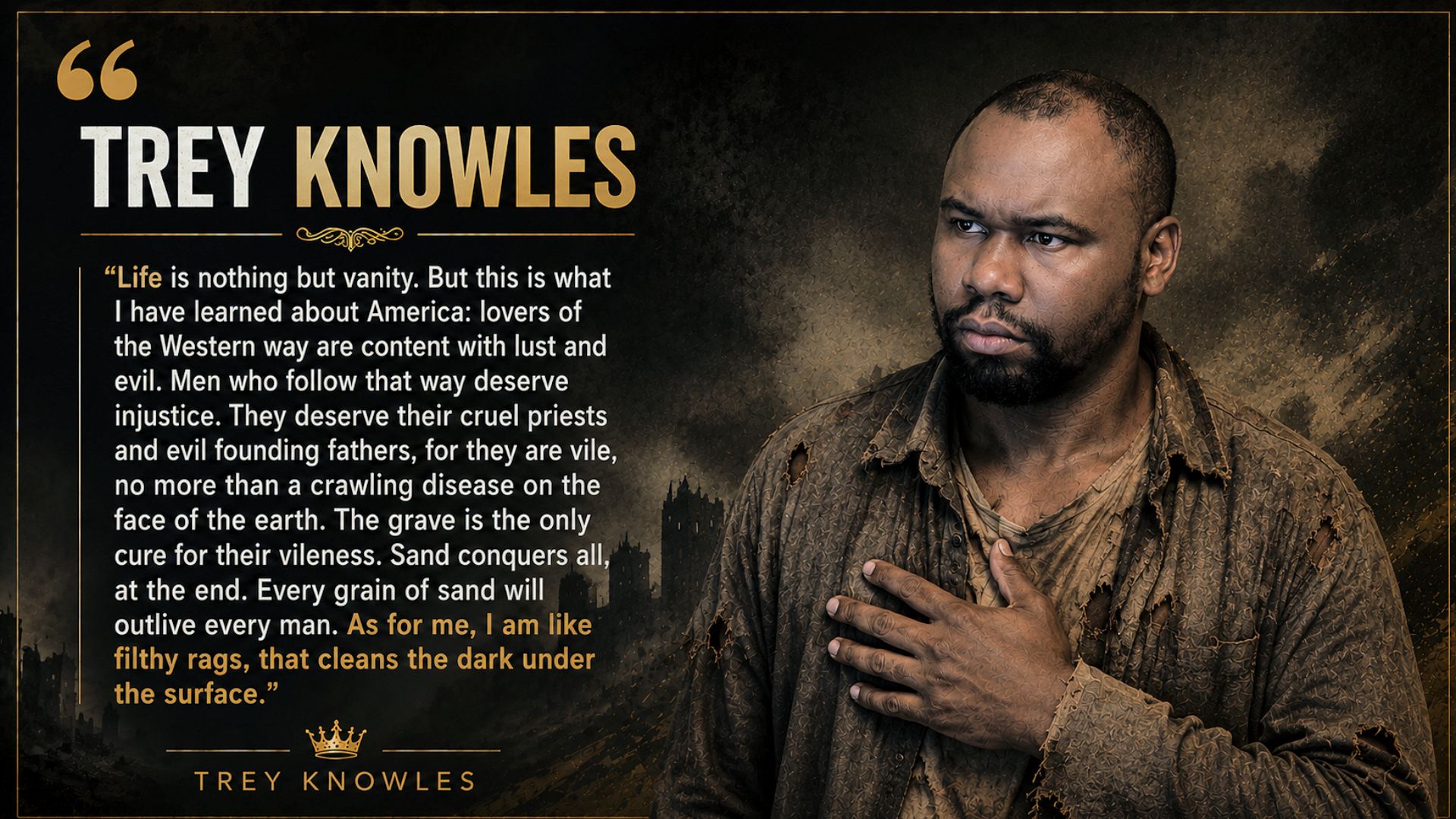 Life is Nothing but Vanity spoken-word quote by Trey Knowles