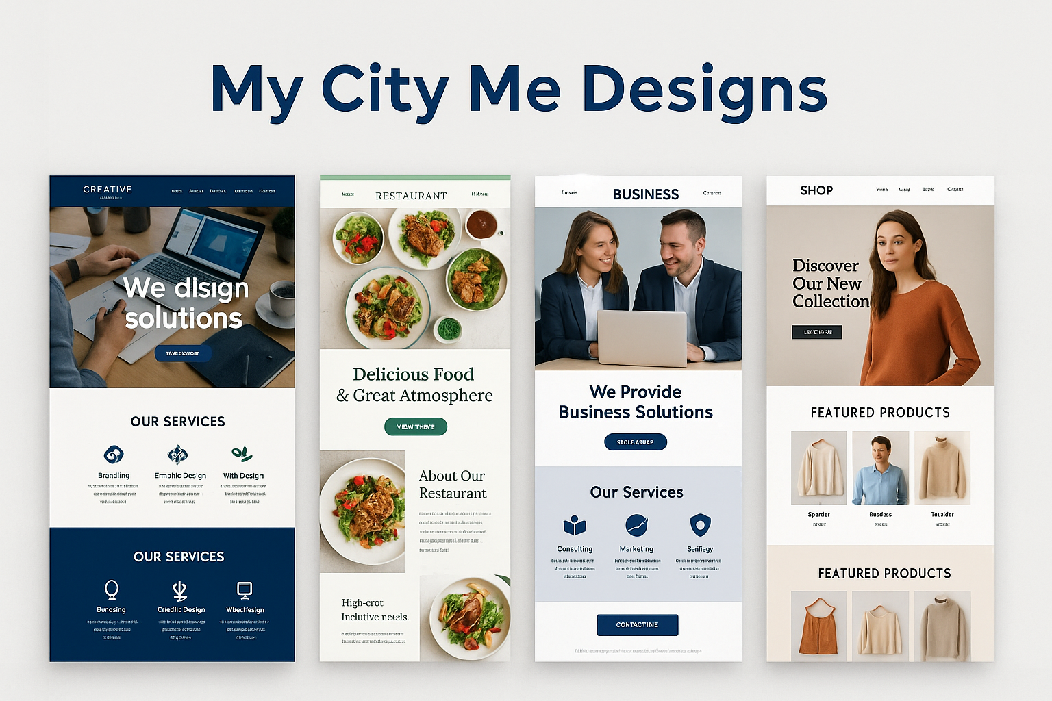 Website Design Templates - My City Me