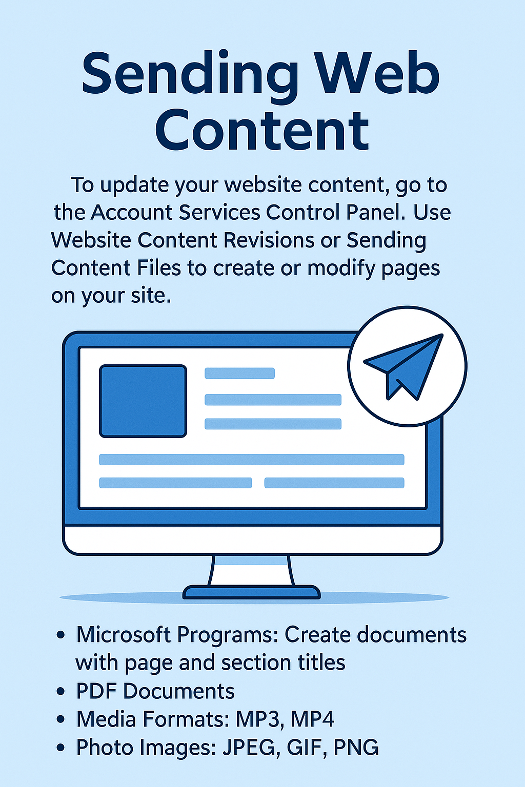 How to send your web content to My City Me
