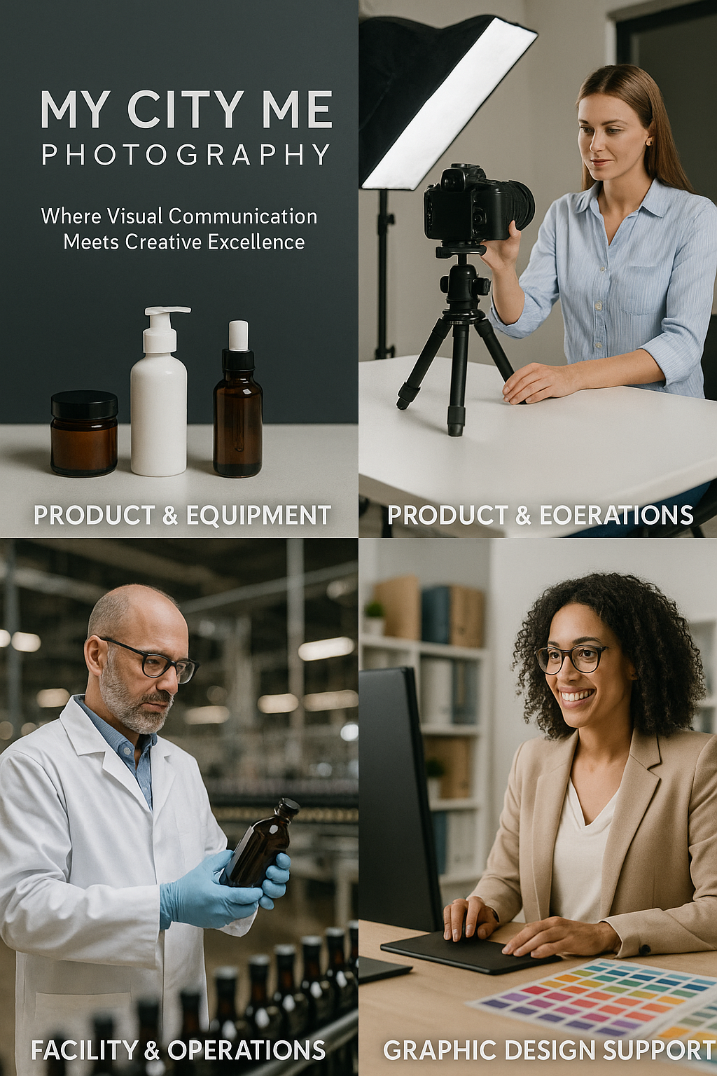 My City Me Photography commercial and portrait collage