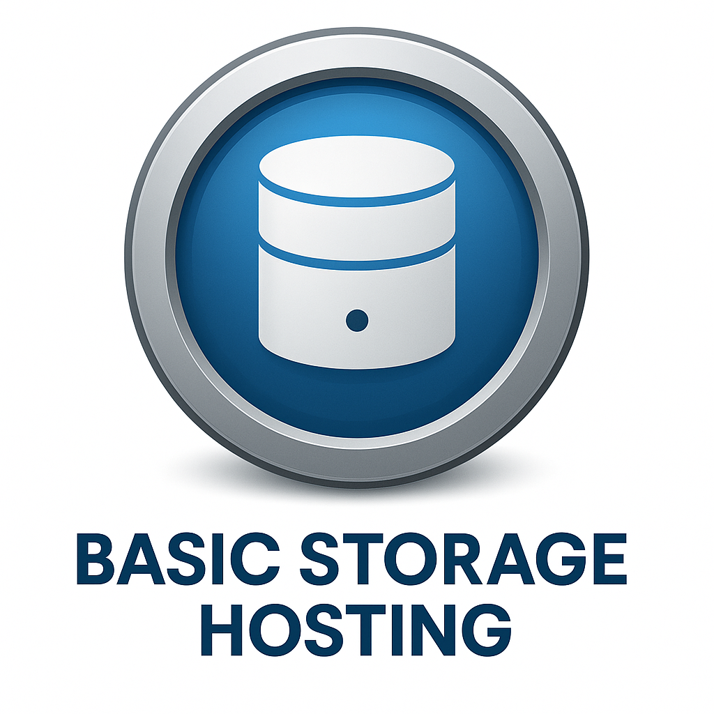 Basic storage web hosting service