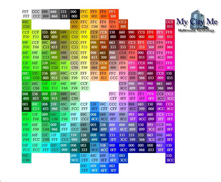 Hex Color Code Chart